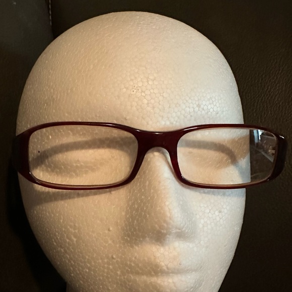 Prada Burgundy Color Prescription Eyeglasses - Picture 2 of 5